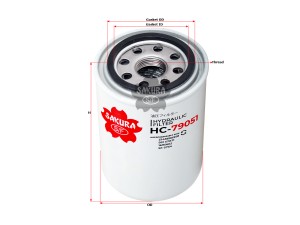 Фильтр гидравлический CASE IH HC79051 HC-79051 SAKURA