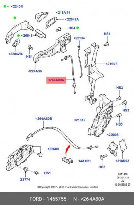 ТРОС ЗАМКА/CABLE ASSY 1465755 1 465 755 FORD