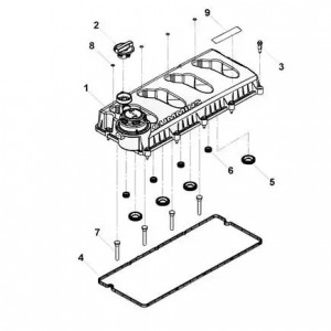 Сальник клап. крышки 3302 дв.Cummins ISF 2.8 (под форсунку,черн) (Haffen) 0383 HAFFEN