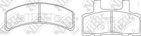 PN0308-NIBK колодки дисковые п.!\ Chevrolet Blazer all 93> PN0308 NIBK