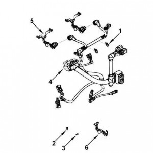 Жгут проводов топливных форсунок дв.Cummins ISF 3.8 (5260364 / 4943169) (Haffen) 0476 HAFFEN