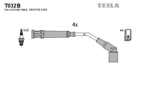 к-кт проводов!\ BMW E36 1.6i 93-00 T032B TESLA