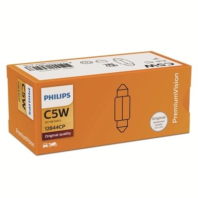Лампа 12V C5W SV8.5-8 PHILIPS 12844CP PHILIPS