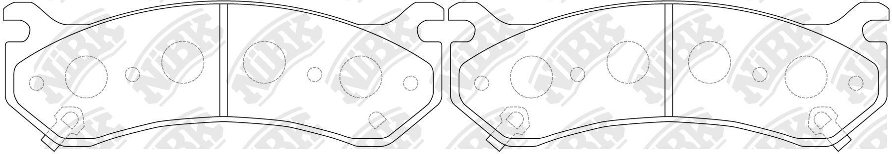 Колодки тормозные дисковые PN0055 PN0055 NIBK
