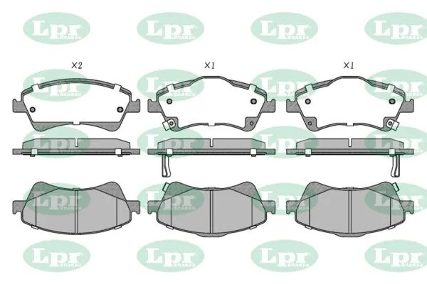 Комплект тормозных колодок 05P1589 05P1589 LPR