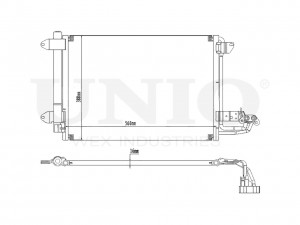 Радиатор кондиционера RAD-30001 UNIO