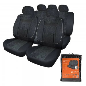 Авточехлы универсальные велюр черные (11 предм.) Monro AIRLINE ACS-UV-01 AIRLINE