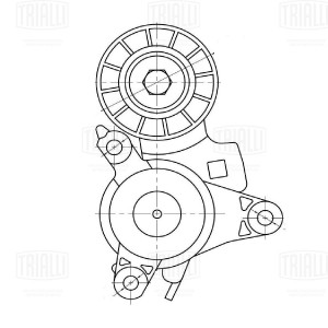 Ролик привод. ремня Peugeot 307 (00-) 1.8i/2.0i/2.2i [EW] (с натяж. мех.) (CM 53 CM 5350 TRIALLI