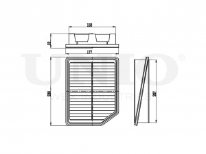 Фильтр воздушный FLT-10179 UNIO