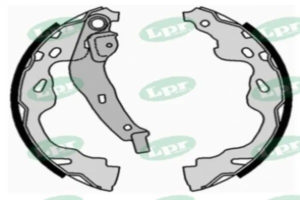 Комплект тормозных колодок барабанных 08660 08660 LPR