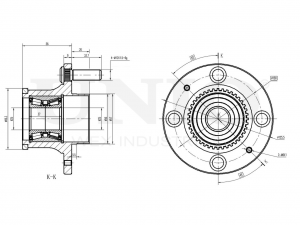 Ступица задняя (с ABS) HUB-20076 UNIO