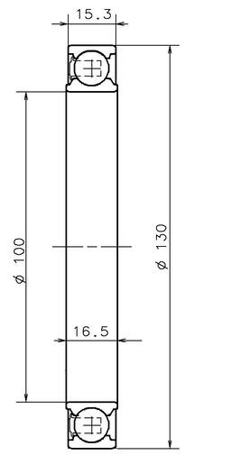 подшипник КПП! 100x130x16.5\ Renault AB12458S06 NTN SNR