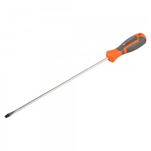 Отвертка шлицевая SL4.0x200 с эргономичной рукояткой магнитная, пласт.подвес (AT ATAW043 AIRLINE