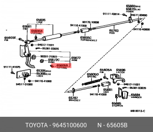 Болт прокачной 96451-00600 96451-00600 TOYOTA