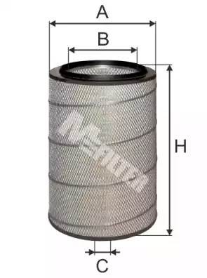 фильтр воздушный !H476 D303 d190.7 \Omn MB O530 CITARO/O345 CONECTO A152-1 MFILTER AUTOMOTIVE FILTERS