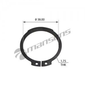 Кольцо стопорное SAF ступицы (37x1.75мм) MANSONS CR01 MANSONS