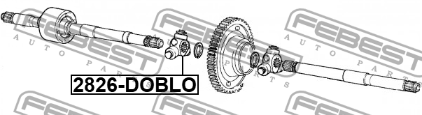 Трипоид FIAT Bravo (07-) FEBEST 2816-DOBLO FEBEST