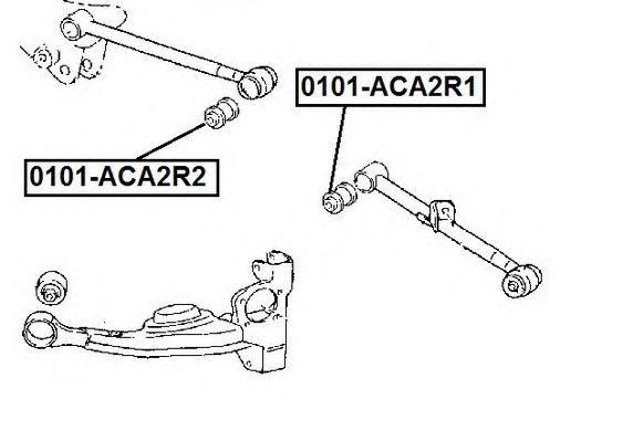 САЙЛЕНБЛОК ЗАДНЕЙ ВЕРХНЕЙ ПОПЕРЕЧНОЙ ТЯГИ ASVA 0101-ACA2R1 0101-ACA2R1 ASVA