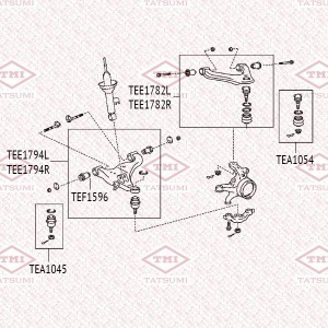 Рычаг передней подвески верхний R TOYOTA Hilux 05- TEE1782R TEE1782R TATSUMI