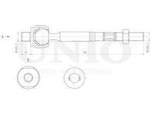 Тяга рулевая SSP-30072 UNIO