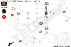 ПОДУШКА СТАБИЛИЗАТОРА - РЕЗИНА 00136504 TEDGUM