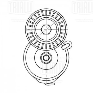 Ролик привод. ремня Opel Astra H (04-)/Zafira B (05-) 1.9d (-2012) (с натяж. мех CM 5328 TRIALLI