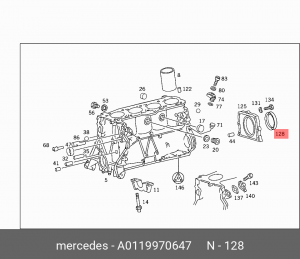 Сальник A 011 997 06 47 MERCEDES BENZ