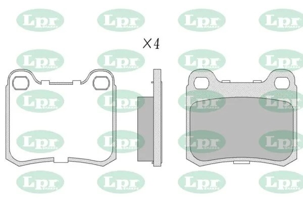 Комплект тормозных колодок 05P181 05P181 LPR