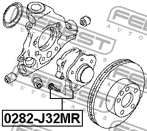 Ступица NISSAN Altima (06-),Murano (07-14),Teana (08-) колеса заднего FEBEST 0282-J32MR FEBEST