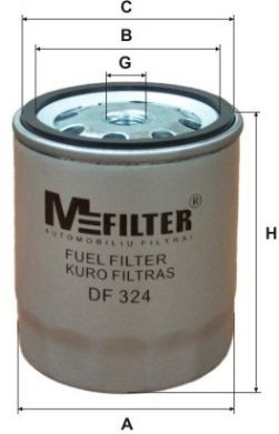 фильтр топливный!\ MB W123/W460/W463 2.0D-3.0D/TD <92 DF324 MFILTER AUTOMOTIVE FILTERS