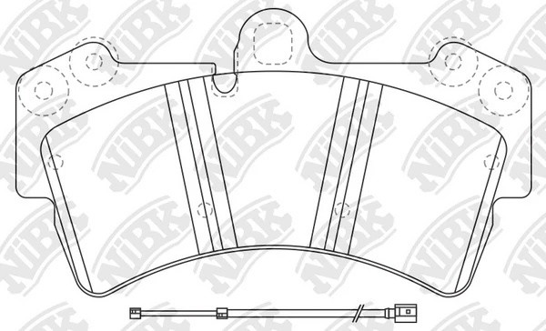 Колодки тормозные VW Touareg (02-10) AUDI Q7 (06-10) PORSCHE Cayenne передние (S PN0346WS NIBK
