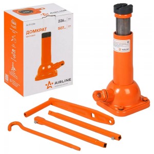 Домкрат бутылочный 2 т AIRLINE 226 - 507 мм винтовой AJ-R-03S AIRLINE