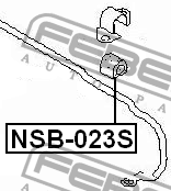 Втулка стабилизатора NISSAN RNESSA N30 199­7.10-2001.07 NSB-023S NSB-023S FEBEST