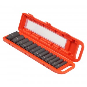 Набор головок ударных (13 предметов) "AIRLINE" (1/2"DR L=78 мм) (10-31 мм) пласт ATAS075 AIRLINE