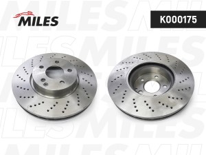 Диск тормозной передний D322мм. MERCEDES W204 07-/W212 09- SPORT (TRW DF4862S) K K000175 MILES