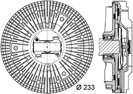 Гидромуфта без крыльчатки CFC25000P MAHLE KNECHT