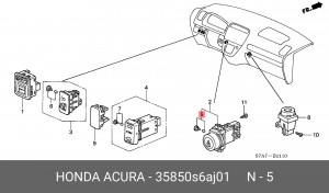 Лампа HONDA 35850S6AJ01 HONDA