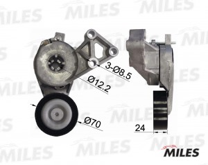 Натяжитель ремня приводного VAG 1.4-2.0 95-06 AG00290 AG00290 MILES