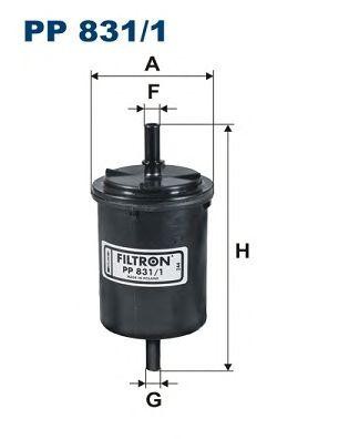 Фильтр топливный CITROEN C2,C3,C4 RENAULT Logan (09-) (1.4/1.6) FILTRON PP8311 FILTRON