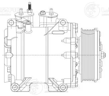 Компрессор кондиц. для а/м Honda Accord VII (02-) 2.0i/2.4i  LCAC23BB LCAC23BB LUZAR
