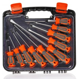 Набор отвёрток (10 предметов) "AIRLINE" (SL3-SL8, PH0-PH2) кейс ATAU020 AIRLINE