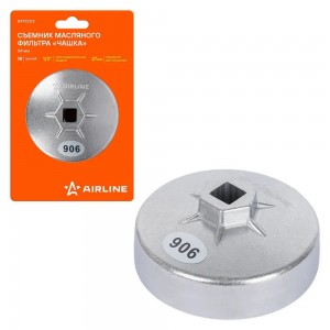 Съемник масляного фильтра 84 мм "AIRLINE" чашка 18 граней ATFC013 AIRLINE