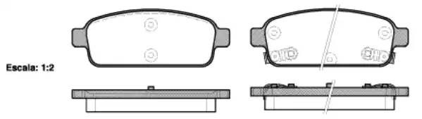 1432 02 [13300867] !колодки дисковые з.\ Opel Astra, Chevrolet Cruze 1.4-2.0 09> 143202 REMSA