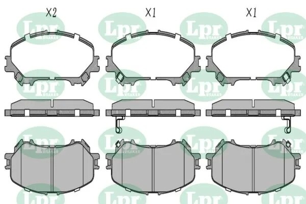Колодки тормозные дисковые 05P1975 05P1975 LPR
