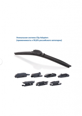 Щетка стеклоочистителя 450мм бескаркасная (8 адаптеров) Premium GOODYEAR GY000438 GOODYEAR