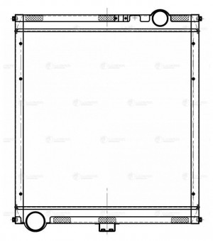 Радиатор водяного охлаждения КАМАЗ 4308/5308 Cummins ISBe ЕВРО-4 (тип BEHR) LUZA LRC 07152 LUZAR