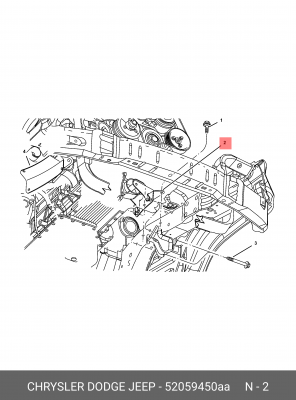 кронштейн опоры двигателя\CHRYSLER/DODGE/JEEP 52059 450AA CHRYSLER