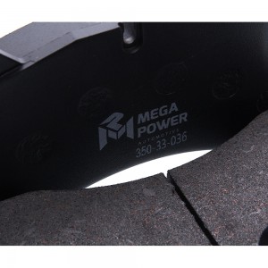 Колодки тормозные SAF дисковые (210x110x31) (4шт.) MEGAPOWER 350-33-036 MEGA POWER