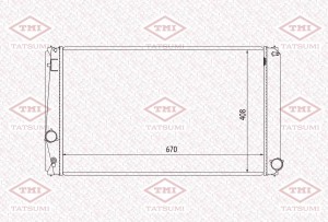 Радиатор охлаждения TOYOTA RAV4 06- TGA1089 TGA1089 TATSUMI