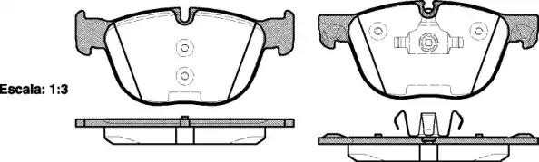 1297 00 FDB4052 [34116778403] !колодки дисковые п.\ BMW X5 (E70) 3.0 07> 129700 REMSA